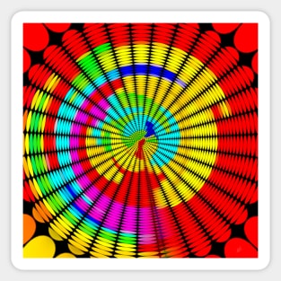 Rainbow Spiral Sticker